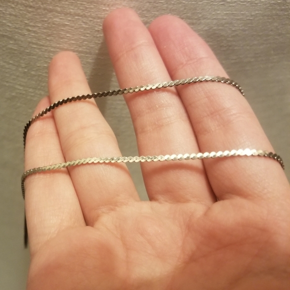 Gorgeous vtg blister pearl heart pendant necklace w silvertone chain, EUC - Picture 4 of 4